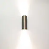 Artdelight Decoratieve Wandlamp Roulo 2 Gun Metal | GU10 Dimbaar. IP20