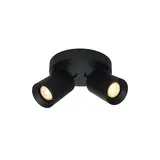 Artdelight designverlichting Plafondspot Megano Zwart | 2x GU10 Dimb. Aluminium Artdelight designverlichting Plafondspot Megano Zwart | 2x GU10 Dimb. Aluminium
