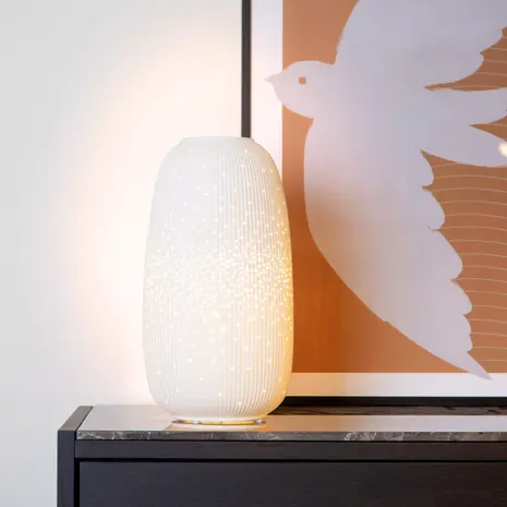 Lucide LED Tafellamp - FLORES - Porselein - 1x E14 Fitting Max. 25W - Ø 17,5 cm - Niet dimbaar | Exclusief Lichtbron Lucide LED Tafellamp - FLORES - Porselein - 1x E14 Fitting Max. 25W - Ø 17,5 cm - Niet dimbaar | Exclusief Lichtbron