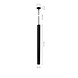 Spectrum LED Hanglamp - 1xGU10 - 500x40mm - 100cm pendel - Aluminium - Zwart Spectrum LED Hanglamp - 1xGU10 - 500x40mm - 100cm pendel - Aluminium - Zwart
