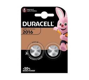 Duracell Duracell Lithium Batterij CR2016 - 2 stuks