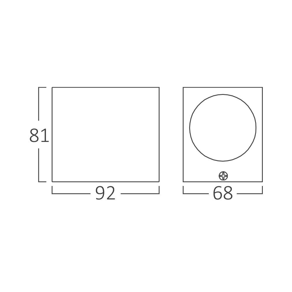 Braytron LED Wandlamp Buiten - 1x GU10 - Antraciet - Aluminium - IP44