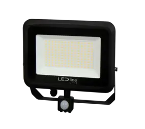 LED Line voor de snelle beslisser LED Breedstraler Aluminium Zwart 100W 10000lm 100D - 840 Koel Wit | IP65 - Lichtsensor - Symmetrisch