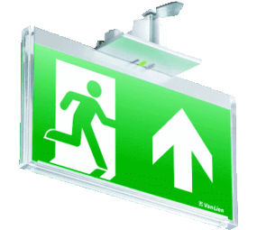 VanLien Noodverlichting: Vluchtwegsignalering  voor elk kantoor Evago DIP-22 Noodverlichting Inbouw LED | 22m