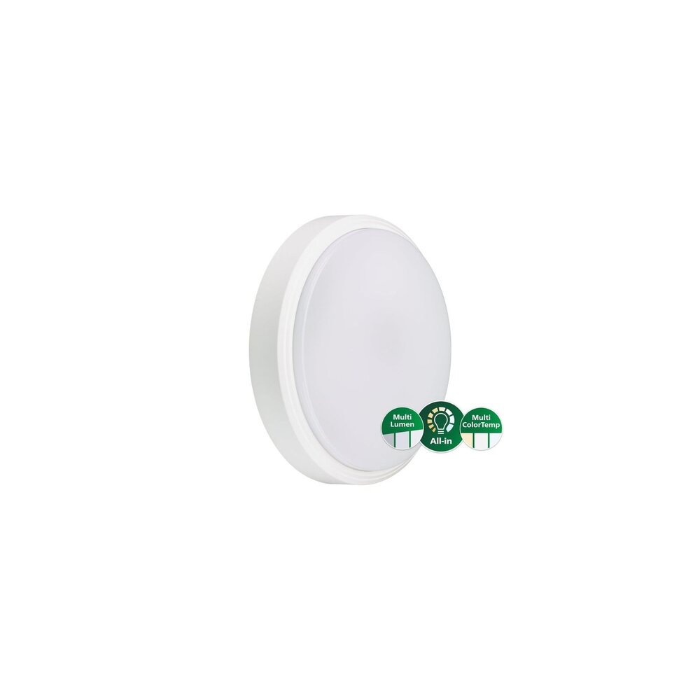 Philips LED Bulkhead Plafond / Wandlamp IP65 - 390MM - 11-27W - 1400-4050Lm - 2700K - 3000K - 4000K | Multi Lumen & Color Switch - IK10 | 5 Jaar Garantie Philips LED Bulkhead Plafond / Wandlamp IP65 - 390MM - 11-27W - 1400-4050Lm - 2700K - 3000K - 4000K | Multi Lumen & Color Switch - IK10 | 5 Jaar Garantie
