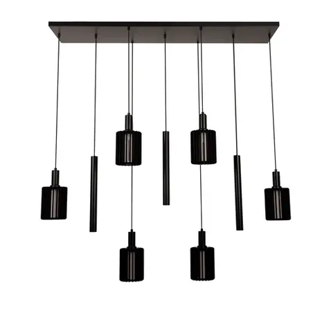 Lucide Hanglamp – 6xE27 – Rechthoek – Zwart – Aluminium – In Hoogte Verstelbaar 50–180 cm – Dimbaar – 2 Jaar Garantie Lucide Hanglamp – 6xE27 – Rechthoek – Zwart – Aluminium – In Hoogte Verstelbaar 50–180 cm – Dimbaar – 2 Jaar Garantie