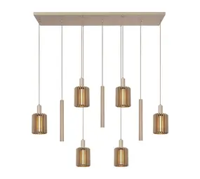 Lucide Lucide LAMBRES – Hanglamp – 6xE27 – Rechthoek – Taupe – Aluminium – In Hoogte Verstelbaar 50–180 cm – Dimbaar – 2 Jaar Garantie Lucide Lucide LAMBRES – Hanglamp – 6xE27 – Rechthoek – Taupe – Aluminium – In Hoogte Verstelbaar 50–180 cm – Dimbaar – 2 Jaar Garantie