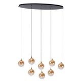 Lucide LED Hanglamp – 8×3,9W – 2700K – Dimbaar – 230V – Amber Glas – In hoogte verstelbaar Lucide LED Hanglamp – 8×3,9W – 2700K – Dimbaar – 230V – Amber Glas – In hoogte verstelbaar