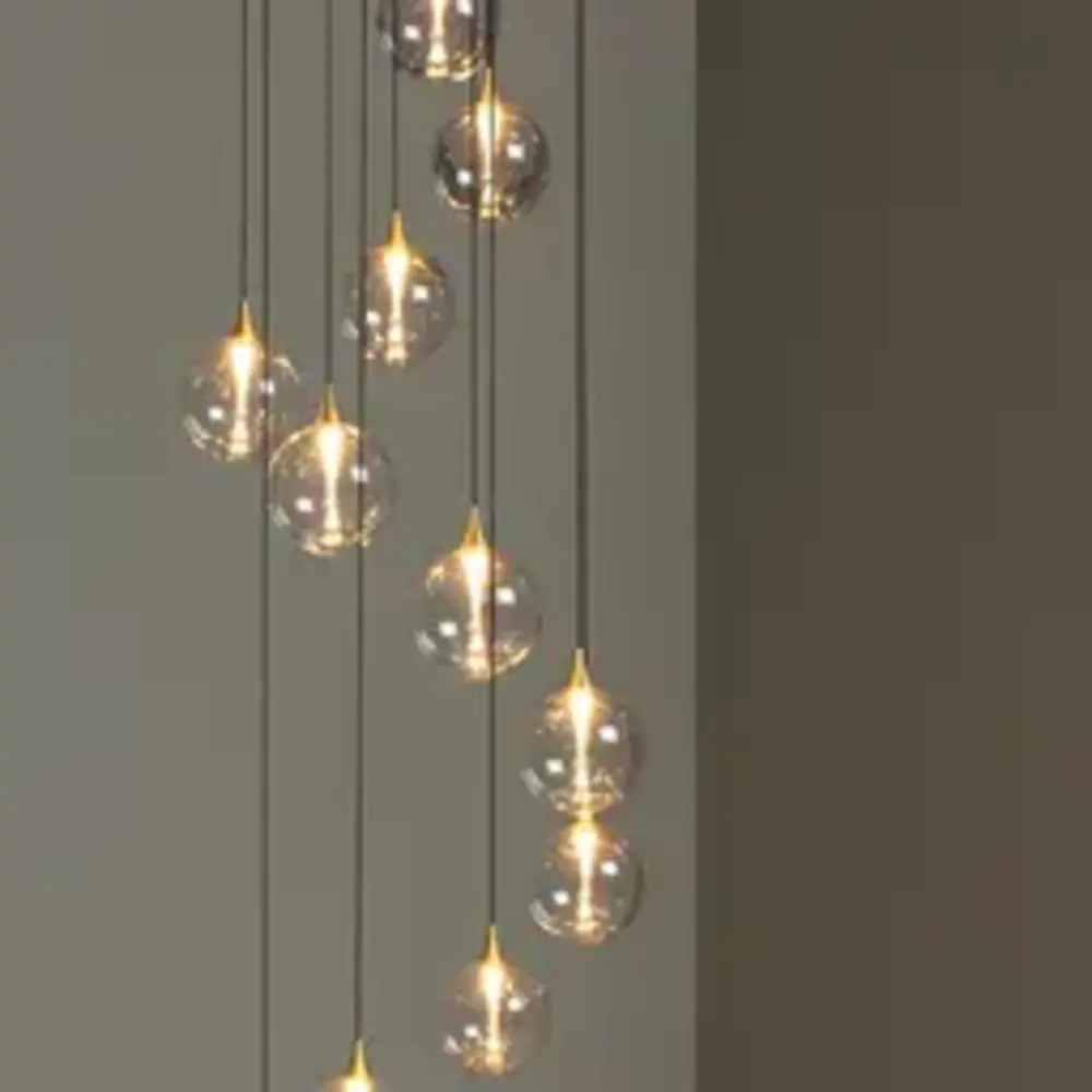 Lucide LED Hanglamp Gisela – Ø61 cm – 12×3,5W – 3804 Lumen – 2700K – Dimbaar – Transparant Glas – Ovaal – In hoogte verstelbaar – Premium Lucide LED Hanglamp Gisela – Ø61 cm – 12×3,5W – 3804 Lumen – 2700K – Dimbaar – Transparant Glas – Ovaal – In hoogte verstelbaar – Premium