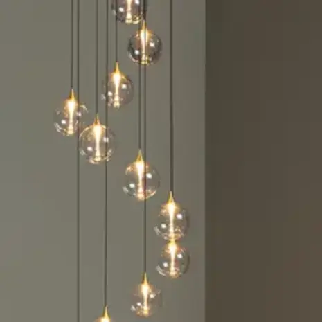 Lucide LED Hanglamp Gisela – Ø61 cm – 12×3,5W – 3804 Lumen – 2700K – Dimbaar – Transparant Glas – Ovaal – In hoogte verstelbaar – Premium Lucide LED Hanglamp Gisela – Ø61 cm – 12×3,5W – 3804 Lumen – 2700K – Dimbaar – Transparant Glas – Ovaal – In hoogte verstelbaar – Premium