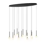 Lucide Dimbare LED Hanglamp Calina - Donker brons 12-Lichts - 84W 8400Lm – CCT 2200K/3300K Color Switch | TRIAC DIM - Koffie