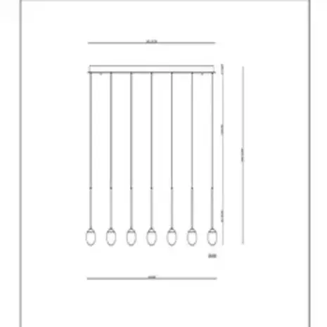 Lucide Dimbare LED Hanglamp Calina - Donker brons 12-Lichts - 84W 8400Lm – CCT 2200K/3300K Color Switch | TRIAC DIM - Koffie