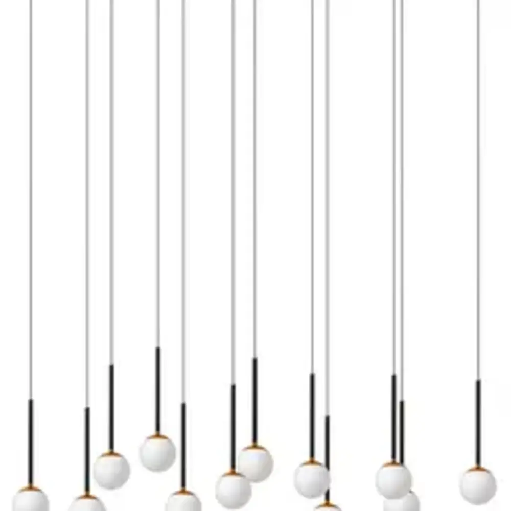 Lucide Dimbare LED Hanglamp Calina - Donker brons 12-Lichts - 84W 8400Lm – CCT 2200K/3300K Color Switch | TRIAC DIM - Koffie