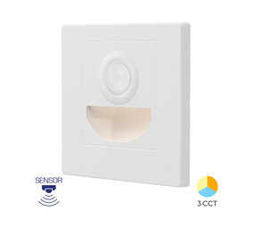 Braytron LED Gevel Verlichting - 1,5W - 3000K/4000K/6000K - Wit - STEP| Bewegingsensor