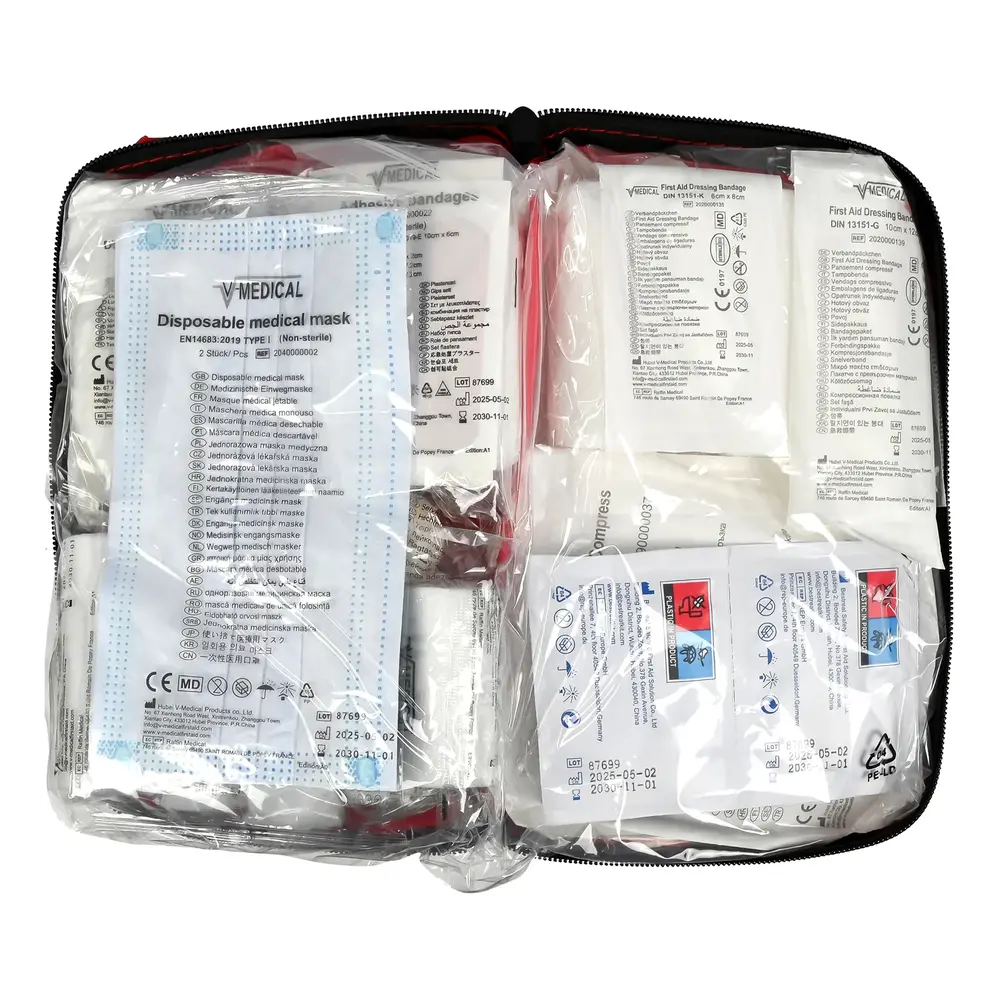 LCB LED E.H.B.O. set DIN13164:2022 Auto – Complete Verbandset | Verplicht in EU | Noodpakket LCB LED E.H.B.O. set DIN13164:2022 Auto – Complete Verbandset | Verplicht in EU | Noodpakket