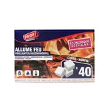 LCB LED Aanmaakblokjes wit 40 delig – Snel Ontbrandend | Barbecue & Open Haard | Noodpakket