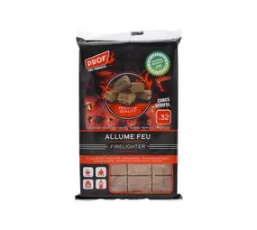 LCB LED Aanmaakblokjes hout 32 delig – Duurzaam & Snel Ontbrandend | Barbecue & Open Haard | Noodpakket