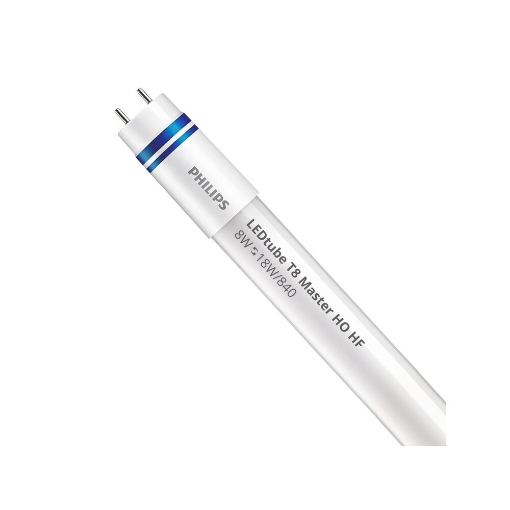 Philips officieel distributeur  LED Buis T8 MASTER (HF) High Output 8W 1050lm - 840 Koel Wit | 60cm - Vervangt 18W