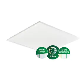 Philips LED Paneel Philips CoreLine RC132V G6 60x60cm - 22/31W - 2900-4300lm - CCT 3000K/3500K/4000K - UGR19 - Wit - IP20/44 - Niet Dimbaar Philips LED Paneel Philips CoreLine RC132V G6 60x60cm - 22/31W - 2900-4300lm - CCT 3000K/3500K/4000K - UGR19 - Wit - IP20/44 - Niet Dimbaar