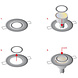 LED Line UA LED inbouwspot chrome rond - Waterdicht IP44 - zaagmaat 40mm - buitenmaat 55mm LED Line UA LED inbouwspot chrome rond - Waterdicht IP44 - zaagmaat 40mm - buitenmaat 55mm
