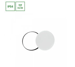 Spectrum LED plafonnière Nymphea IP54 - 24W 2800lm - 4000K 840 - MV sensor
