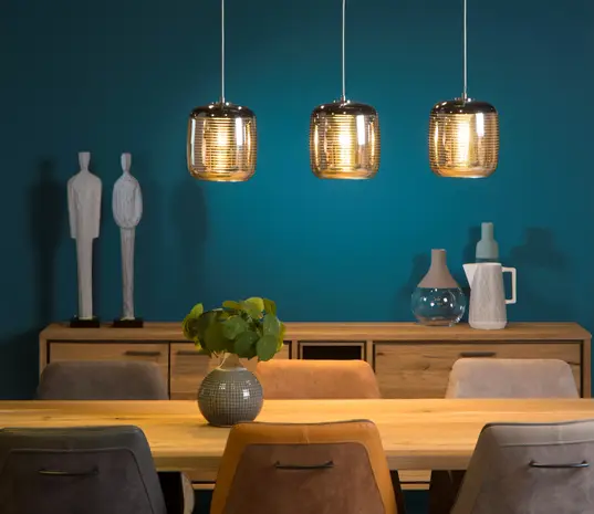 Lucide Lucide Eryn Hanglamp Zwart Metaal 3x E27 Rond Design