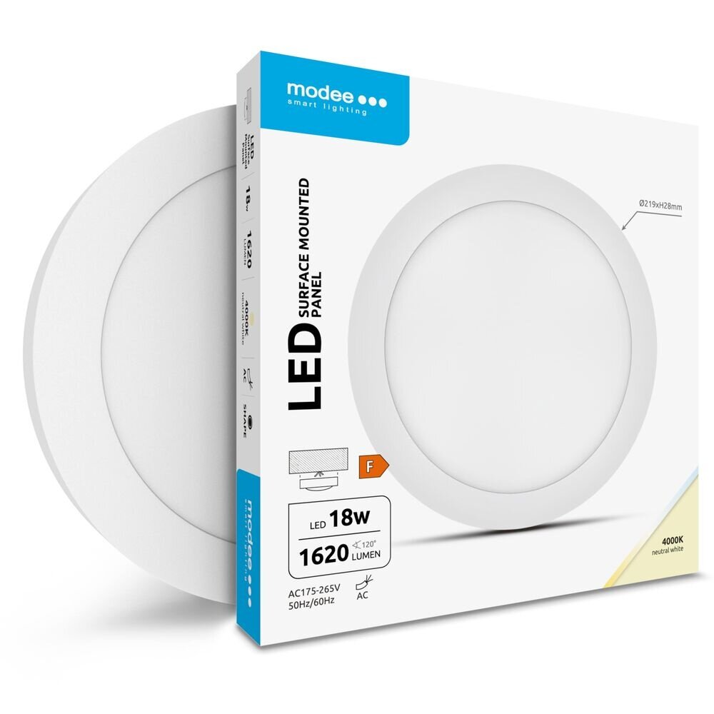 Modee Modee LED-plafondlamp rond 18W 1620lm 4000K IP20