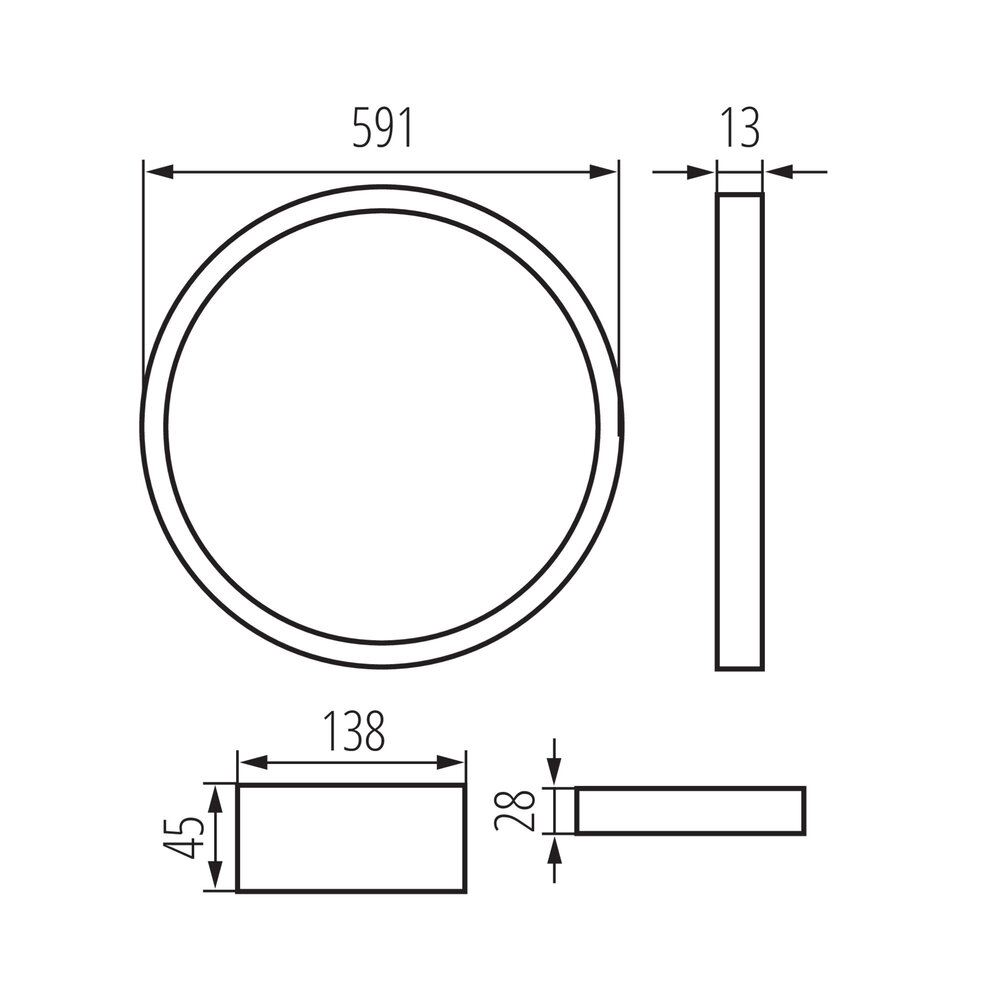 Kanlux LED Paneel AVAR O - 40W 3600lm - 4000K 840 - IP20 Kanlux LED Paneel AVAR O - 40W 3600lm - 4000K 840 - IP20