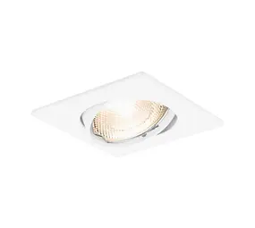 Braytron LED inbouwspot wit vierkant - Zaagmaat 75mm - Buitenmaat 84mm - excl. lichtbron Braytron LED inbouwspot wit vierkant - Zaagmaat 75mm - Buitenmaat 84mm - excl. lichtbron