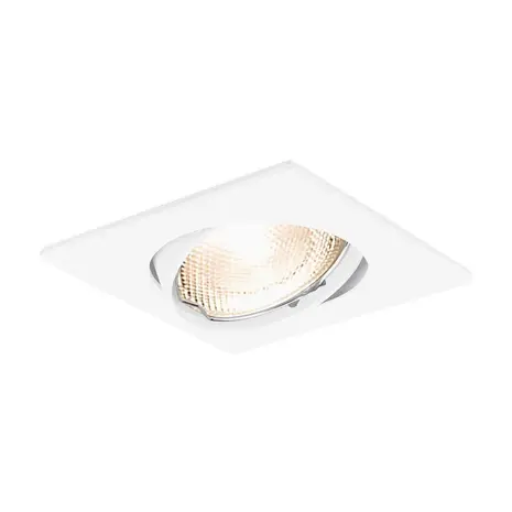Braytron LED inbouwspot wit vierkant - Zaagmaat 75mm - Buitenmaat 84mm - excl. lichtbron Braytron LED inbouwspot wit vierkant - Zaagmaat 75mm - Buitenmaat 84mm - excl. lichtbron