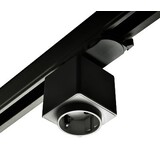 LCB Powergear 3-Fase Rail Stopcontact Zwart – Voor 3-Fase Verlichtingsrails