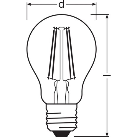 Ledvance LED Filament Lamp E27 Peer Goud 4W 410lm Zeer Warm Wit
