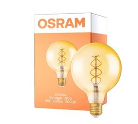 Ledvance Globe Filament Lamp Goud E27 125MM 4W 300Lm 2000K Dimbaar