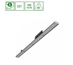 Spectrum Spectrum LED OPTIBAR CCT 3-Fase Railarmatuur 42W 5250lm CCT RA90 Zwart 120cm