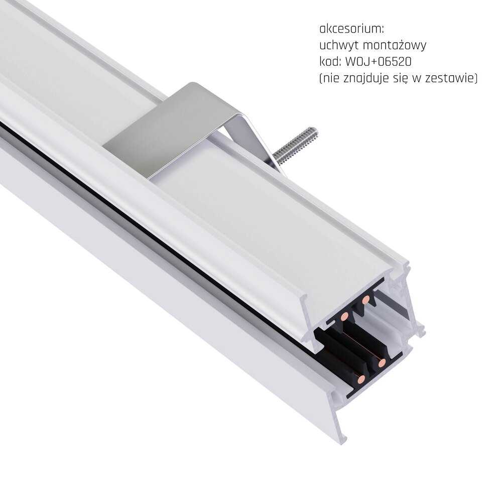Spectrum 3-Fase Spanningsrail Inbouw | 1 Meter - Wit- Universeel