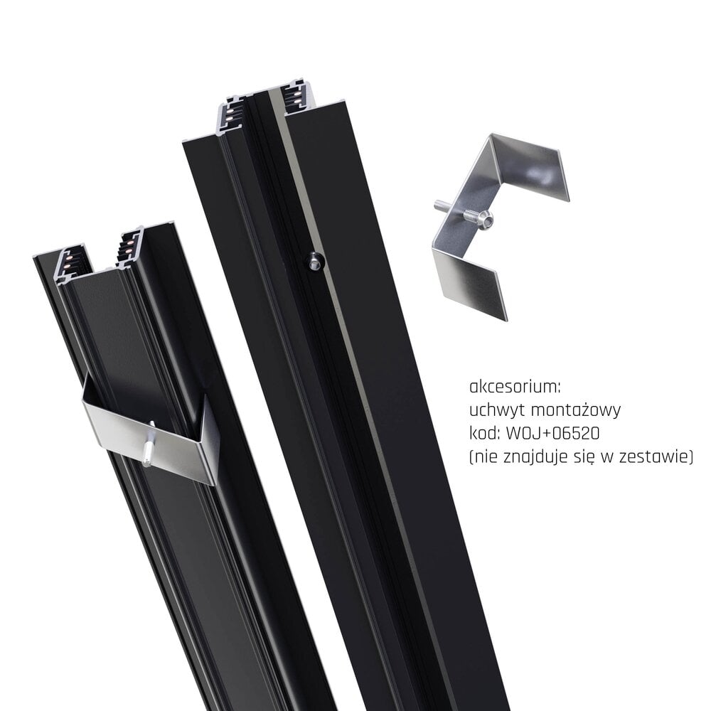 Spectrum Spectrum 3-fasen inbouwstroomrail, 1 m, zwart