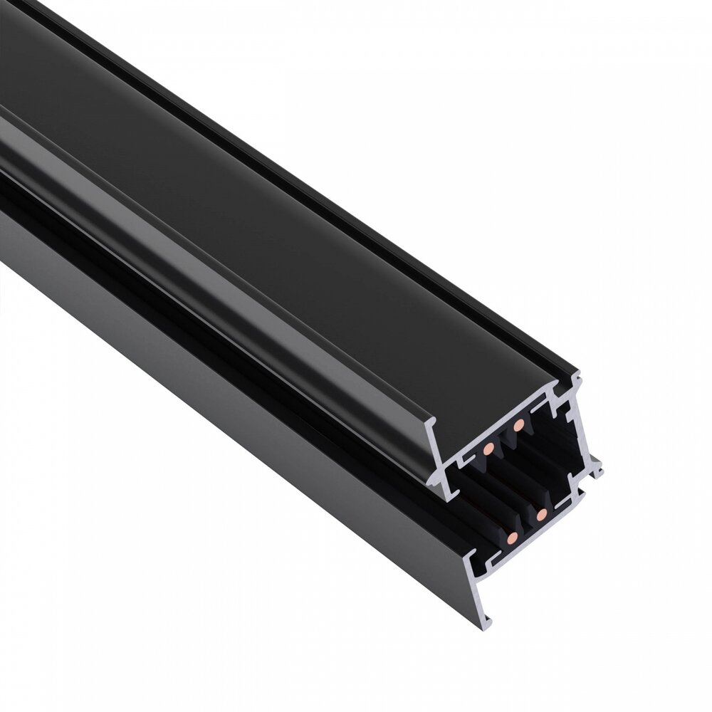 Spectrum 3-Fase Spanningsrail Inbouw | 1 Meter - Zwart- Universeel