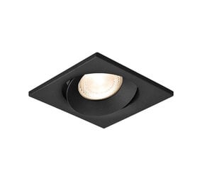 Braytron OP=OP LED opbouwspot vierkant zwart GU10 verstelbaar Braytron OP=OP LED opbouwspot vierkant zwart GU10 verstelbaar