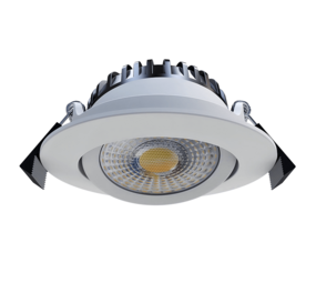LCB LED Inbouwspot IP65 - 82MM Wit - 6W 580Lm - CCT 827 - 830 - 840 Multi Color Switch | Zaagmaat 67MM Triac Dimbaar - Inclusief Lasdoos