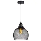 Lucide MESH Hanglamp-Zwart-Ø22-1xE27-60W-Metaal