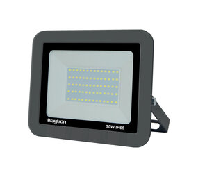 Braytron LED schijnwerper - 50W 4200lm - 3000K 830 - IP65 - Antraciet Braytron LED schijnwerper - 50W 4200lm - 3000K 830 - IP65 - Antraciet