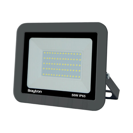Braytron LED schijnwerper - 50W 4200lm - 3000K 830 - IP65 - Antraciet Braytron LED schijnwerper - 50W 4200lm - 3000K 830 - IP65 - Antraciet