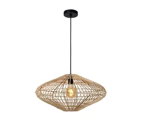 Lucide Lucide MAGALI hanglamp rotan Ø56cm E27 naturel design