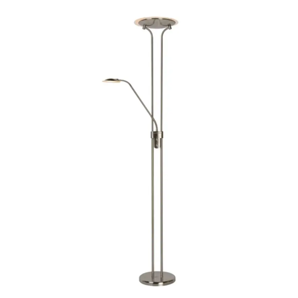 Lucide Lucide CHAMPION LED vloerlamp 24W 3000K Chrome Lucide Lucide CHAMPION LED vloerlamp 24W 3000K Chrome