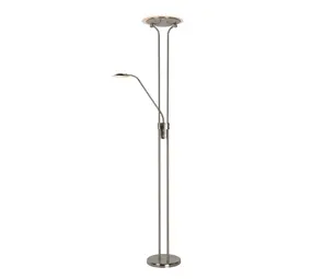 Lucide Lucide CHAMPION LED vloerlamp 24W 3000K Chrome Lucide Lucide CHAMPION LED vloerlamp 24W 3000K Chrome