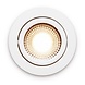 LCB LED Inbouwspot IP54 - Wit Kantelbaar - 5W 450LM -  2200K Warm Wit - CRI90> | Zaagmaat 75mm - Inbouwdiepte 23mm - TRIAC Dimbaar - Copy