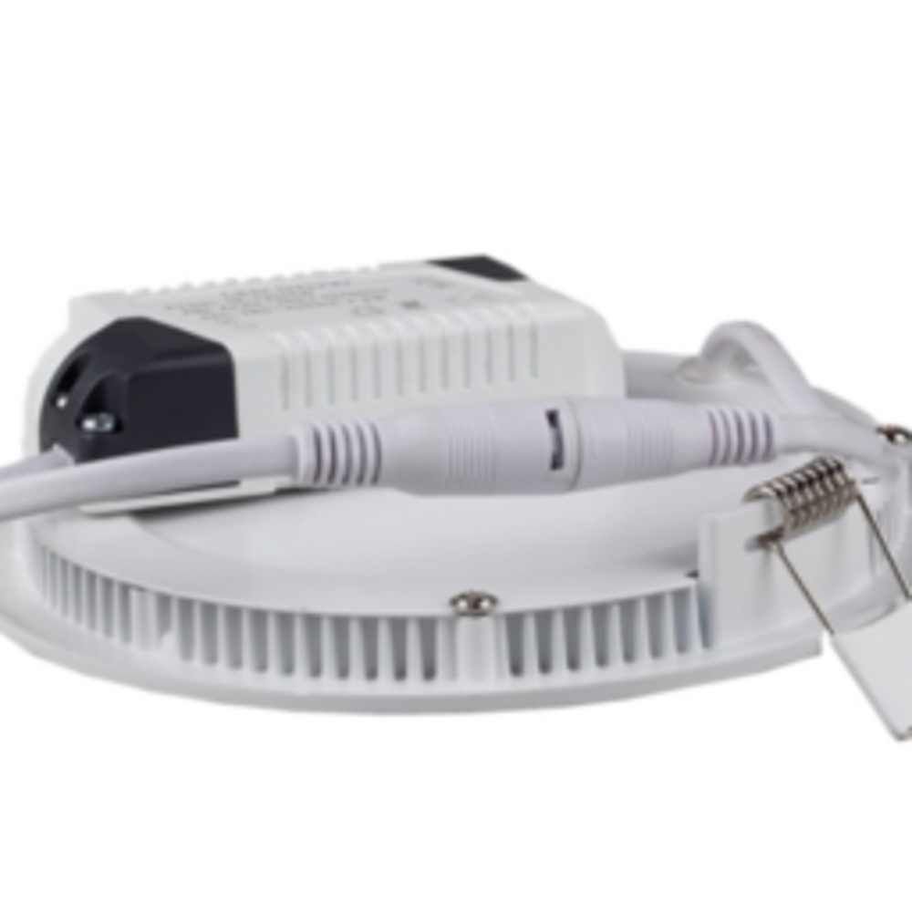 LCB LED Dimbare inbouwspot rond aluminium  - 12W vervangt 100W - zaagmaat 155mm - 6000K helder wit licht