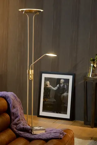 Lucide Lucide CHAMPION LED vloerlamp 24W 3000K zwart