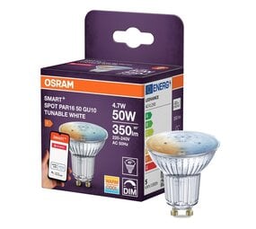 Osram Smart+ Zigbee LED Spot GU10 4.7W 350lm - 827-865 Afstembaar Wit | Zigbee Dimbaar - Vervangt 40W