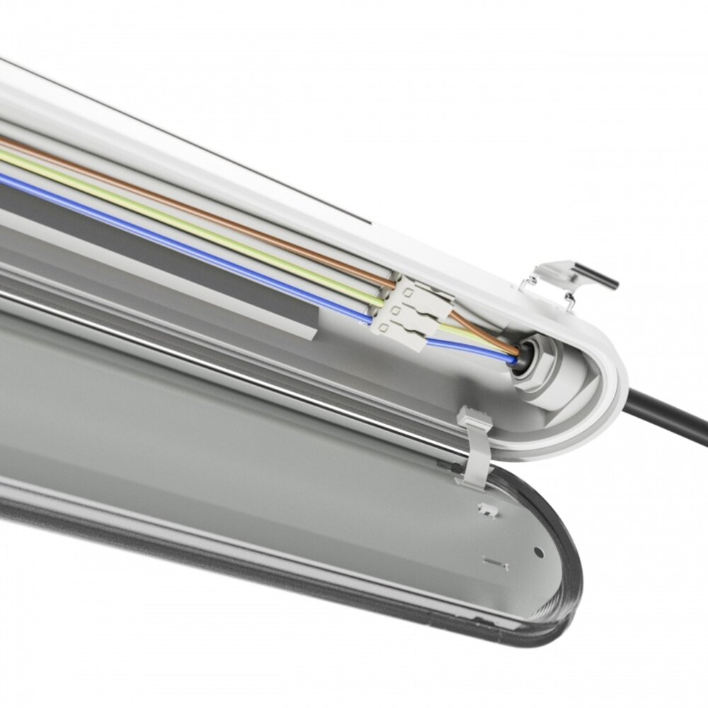 Spectrum LED Waterdichte Montagebalk Vochtbestendig | IP66 58W-27W - 8700lm-4200Lm Multi Lumen Switch | 840 Koel Wit | 150cm Spectrum LED Waterdichte Montagebalk Vochtbestendig | IP66 58W-27W - 8700lm-4200Lm Multi Lumen Switch | 840 Koel Wit | 150cm